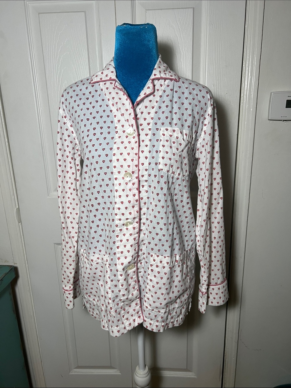 Roller Rabbit Cotton Heart Pajama Top Women’s XS